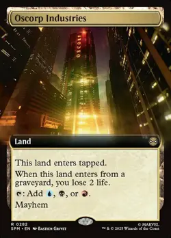 1 x Oscorp Industries - Extended Art - Marvel's Spider-Man - NM-Mint - MTG - Image 1