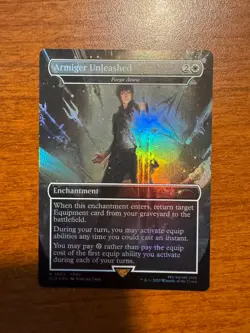 Armiger Unleashed FOIL MTG Final Fantasy Secret Lair Weapons IN HAND - Image 1