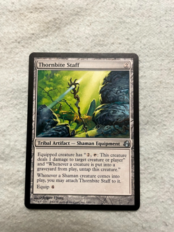 Magic The Gathering MORNINGTIDE THORNBITE STAFF artifact This Mint condition!!! - Image 1