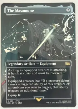 Magic the Gathering "The Masamune" (Borderless) Foil R 0353 FFVII FIN EN - Image 1