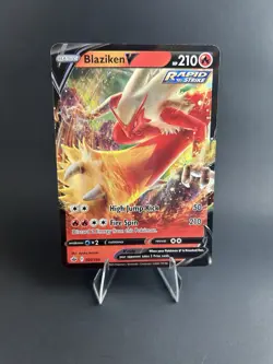 Blaziken V 020/198 Swsh06: Sword & Shield - Chilling Reign Holo POKEMON TCG [NM] - Image 1