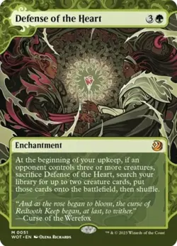X 1 Defense of the Heart NM-M Wilds of Eldraine Enchanting Tales 051 MTG Magic - Image 1