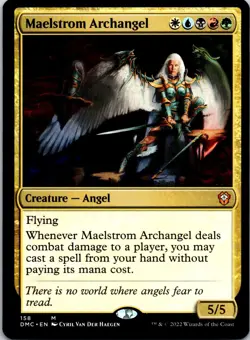 Maelstrom Archangel 158 Commander: Dominaria United Magic: The Gathering LP - Image 1