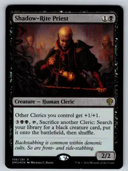 MTG Shadow-Rite Priest Foil R Dominaria United 106 NM - Image 1