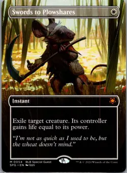 Swords to Plowshares (Borderless) 54 Special Guests Magic: The Gathering NM - Image 1