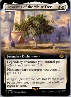 Flowering of the White Tree (Extended Art) 348 The Lord of the Rings MTG NM - Image 1