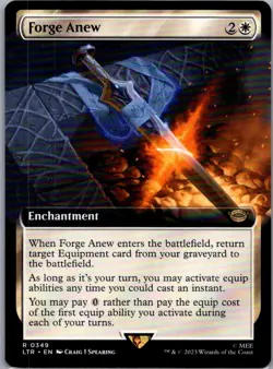 Forge Anew (Extended Art) 349 Universes Beyond: The Lord of the Rings MTG NM - Image 1