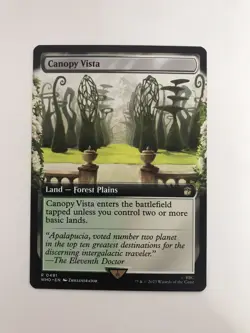 Canopy Vista Extended Borderless MTG Magic the Gathering Card NM Near Mint WHO - Image 1