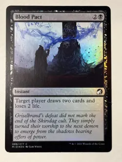 1x Blood Pact | FOIL | Innistrad Midnight Hunt | MTG Magic Cards - Image 1