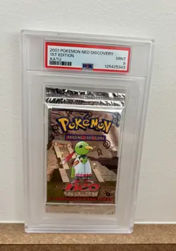 Pokemon 2001 WOTC 1st Edition Neo Discovery Xatu Sealed Booster Pack PSA 9 MINT! - Image 1