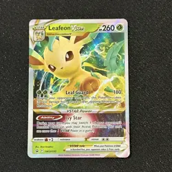 Pokemon SWSH Black Star Promo FULL ART Leafeon VSTAR SWSH195 - NM - Image 1