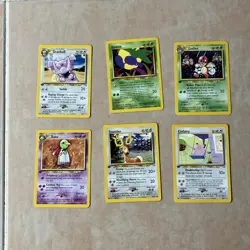 Pokemon TCG Neo Genesis 1st Edition Lot 6 Total Cards - Image 1