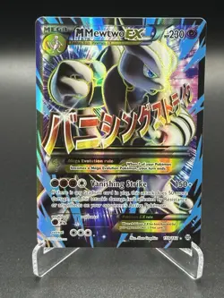 Pokemon XY BREAKthrough M Mega Mewtwo EX 159/162 Full Art Ultra Rare LP - Image 1