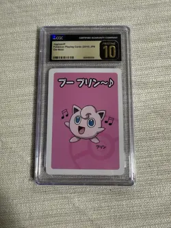 Jigglypuff Japanese - Pokemon Old Maid CGC PRISTINE 10 - Image 1