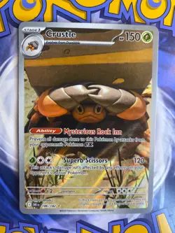 Crustle 186/182 Destined Rivals DRI Illustration Rare Pokemon TCG NM - Image 1