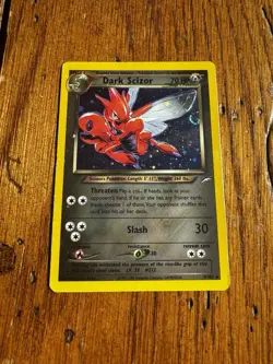 Pokemon TCG Neo Destiny Dark Scizor 9/105 Holo Rare Vintage - Image 1