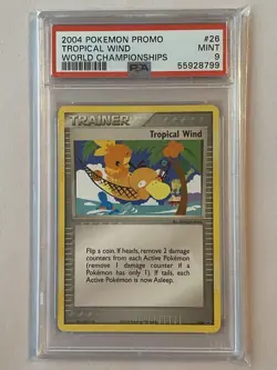 Pokemon Tropical Wind World Championship 2004 Blackstar Promo 26 PSA 9 - Image 1