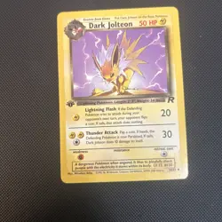 DARK JOLTEON 38/82 TEAM ROCKET 1ST EDITION POKEMON (UNCOMMON, LP) - Image 1