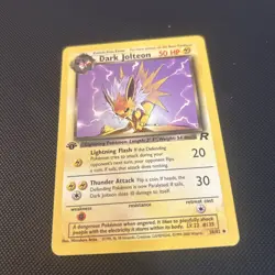 DARK JOLTEON 38/82 TEAM ROCKET 1ST EDITION POKEMON (UNCOMMON, LP) - Image 2