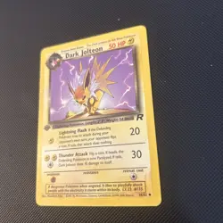 DARK JOLTEON 38/82 TEAM ROCKET 1ST EDITION POKEMON (UNCOMMON, LP) - Image 3