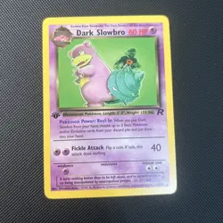 2000 Pokemon Team Rocket First Edition Dark Slowbro #29/82 VLP - Image 1