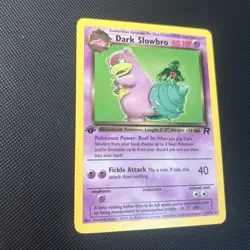 2000 Pokemon Team Rocket First Edition Dark Slowbro #29/82 VLP - Image 3