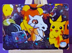 POKEMON POCKET MONSTERS VENDING PRISM STICKER 373 CUBONE PIKACHU CHARMANDER - Image 1