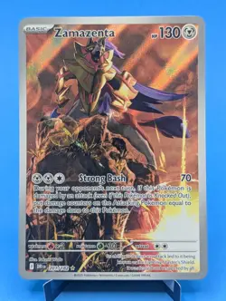 Zamazenta 201/182 Pokemon TCG 2025 Illustration Rare Holo Destined Rivals NM - Image 1
