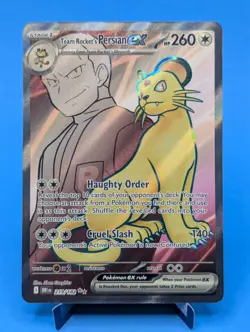 Team Rocket’s Persian ex 219/182 Pokemon TCG 2025 Ultra Rare Destined Rival NM - Image 1
