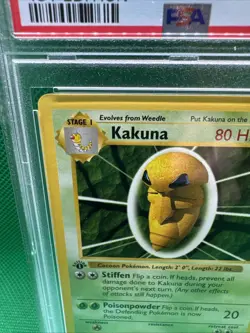 PSA 8 1st Edition Kakuna 33/102 Base Set Pokemon 1999 - Image 2