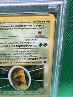PSA 8 1st Edition Kakuna 33/102 Base Set Pokemon 1999 - Image 5