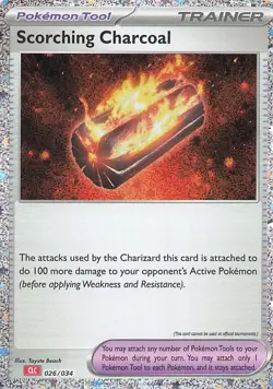 Scorching Charcoal Classic Collection Trading Card Game Classic 026/034 NM - Image 1