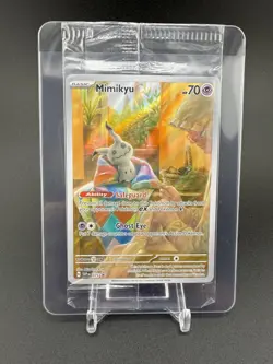 Mimikyu SVP 075 Paldean Fates ETB Black Star Promo Sealed Pokemon TCG Card - Image 1