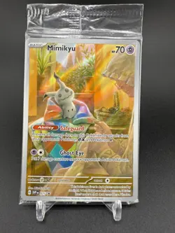 Mimikyu SVP 075 Paldean Fates ETB Black Star Promo Sealed Pokemon TCG Card - Image 3
