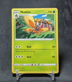 Mothim Regular Rare Grass 2022 Brilliant Stars Pokemon TCG Card 011/172 - Image 1