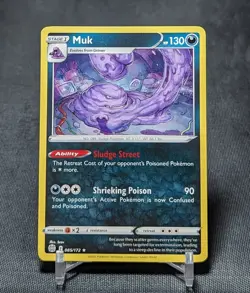Muk Regular Rare Darkness 2022 Brilliant Stars Pokemon TCG Card 085/172 - Image 1