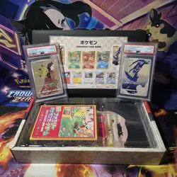 Full Set PSA 10 Pokemon Card Pikachu 227/S-P & Cramorant 226/S-P Stamp Box - Image 1