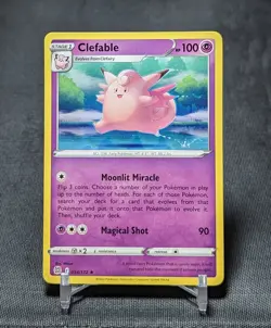 Clefable Regular Rare Psychic 2022 Brilliant Stars Pokemon TCG Card 054/172 - Image 1