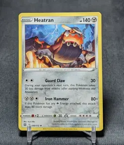 Heatran Regular Rare Metal Type 2022 Brilliant Stars Pokemon TCG Card 100/172 - Image 1