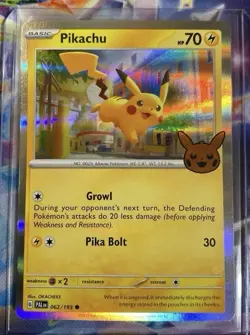Pikachu [Holo Bleed] - (062/193) Trick Or Trade [2023] - Pokemon Card - Image 1