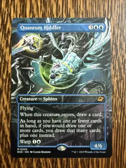 Quantum Riddler (Borderless) Edge of Eternities Regular MTG NM/Mint Pack Fresh - Image 1
