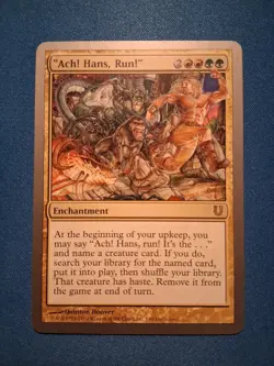 Ach! Hans, Run! Unhinged LP Magic MTG - Image 1