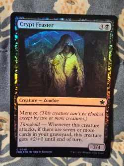 Crypt Feaster FOIL FDN Foundations MTG 59 MTG Magic - Image 3