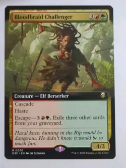 Bloodbraid Challenger (Extended Art) Commander: Modern Horizons 3 - MTG RARE - Image 1