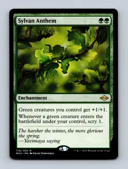 Sylvan Anthem Modern Horizons 2 Non-Foil MTG NM - Image 1