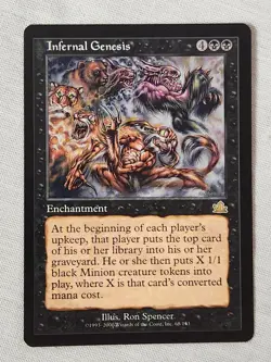 NM Infernal Genesis Prophecy Mtg Magic the Gathering - Image 1