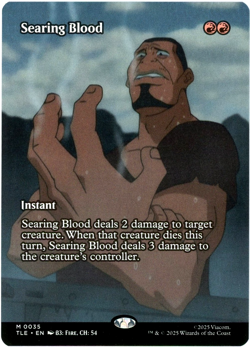 Searing Blood (Borderless) 0035 - Avatar: The Last Airbender TLE MTG NM/M - Image 1
