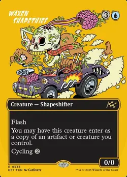 x1 Waxen Shapethief - First-Place Foil - Borderless R MTG Aetherdrift M/NM, Engl - Image 1