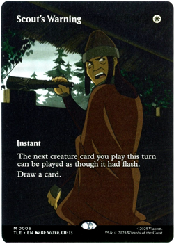 Scout's Warning (Borderless) 0006 - Avatar: The Last Airbender TLE MTG NM/M - Image 1