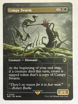 MTG COMPY SWARM (BORDERLESS) UNIVERSES BEYOND: JURASSIC WORLD COLLECTION 9 NM - Image 1